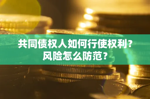 济南共同债权人如何行使权利？风险怎么防范？