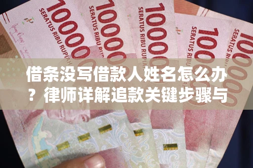 济南借条没写借款人姓名怎么办？律师详解追款关键步骤与证据链构建