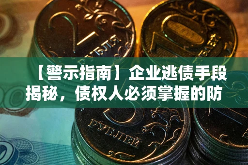 济南【警示指南】企业逃债手段揭秘，债权人必须掌握的防坑宝典