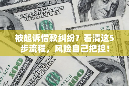 济南被起诉借款纠纷？看清这5步流程，风险自己把控！