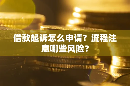 济南借款起诉怎么申请？流程注意哪些风险？