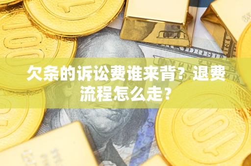 济南欠条的诉讼费谁来背？退费流程怎么走？