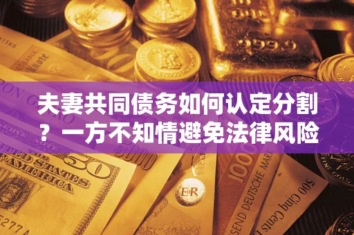 济南夫妻共同债务如何认定分割？一方不知情避免法律风险必看！